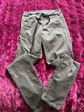 Alembika size 1 Gray Textured Drawstring Pants snakeskin pattern